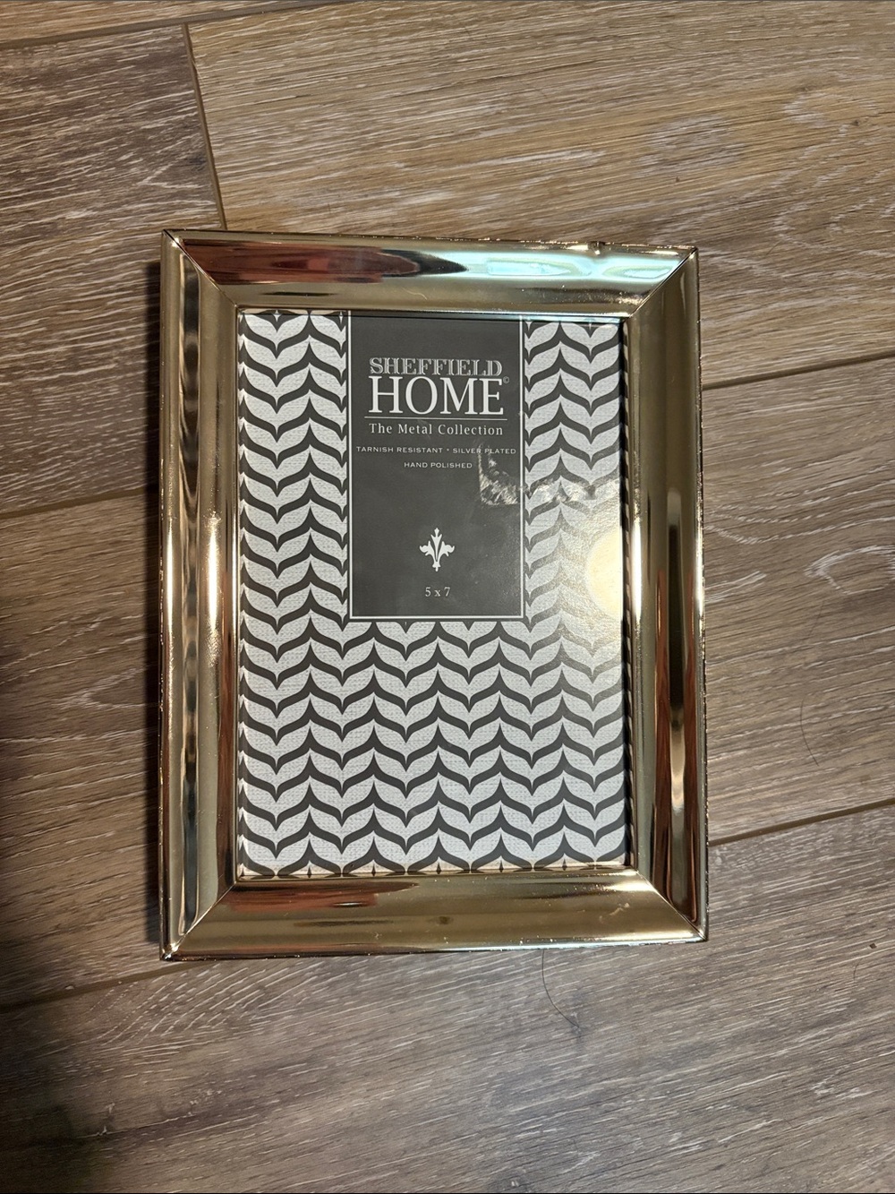 Sheffield Home Gold Metal Picture Frame 5”x7”